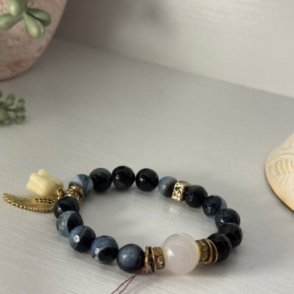 Park Lane "Get Lucky" Bracelet – Beaded Stretch Bracelet with Charms - Picture 3 of 4